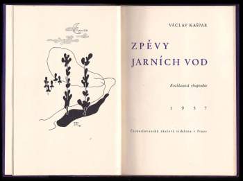 Václav Kašpar: Zpěvy jarních vod