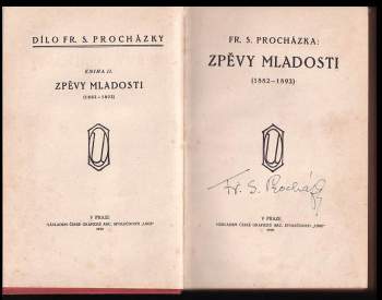 František Serafínský Procházka: Zpěvy mladosti