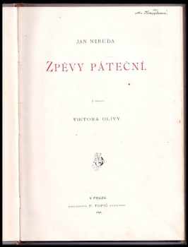 Jan Neruda: Zpěvy páteční