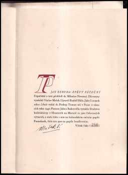 Jan Neruda: Zpěvy páteční