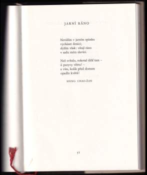 Zdeněk Sklenář: Zpěvy staré Číny