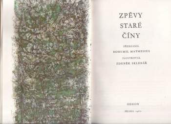 Zdeněk Sklenář: Zpěvy staré Číny