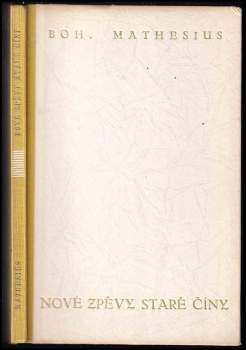 Bohumil Mathesius: Třetí zpěvy staré Číny