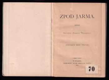 Svetozár Hurban Vajanský: Zpod jarma