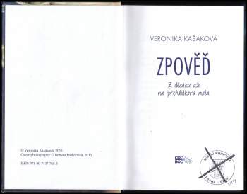 Veronika Kašáková: Zpověď