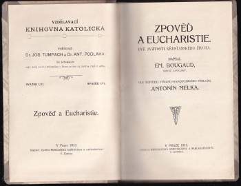 Louis-Émile Bougaud: Zpověď a eucharistie