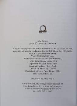 John H Perkins: Zpověď lovce ekonomik