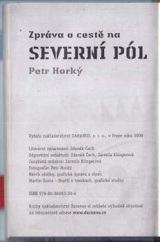 Petr Horký: Zpráva o cestě na Severní pól