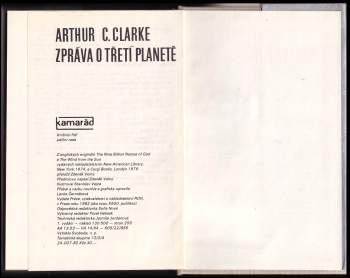 Arthur Charles Clarke: Zpráva o třetí planetě