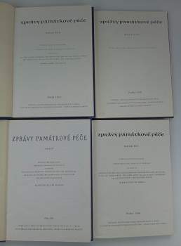 Jiří Hilmera: Zprávy památkové péče, ročníky XV. - XVIII. (1955 - 1958)