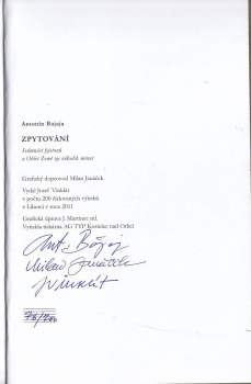 Antonín Bajaja: Zpytování