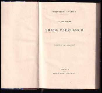 Julien Benda: Zrada vzdělanců