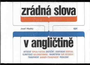 Josef Hladký: Zrádná slova v angličtině