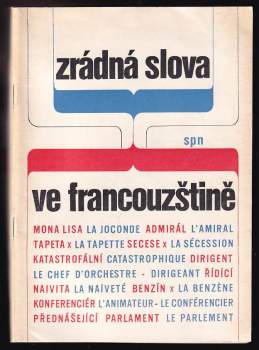 Zrádná slova ve francouzštině