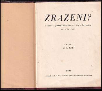 Emil Pátek: Zrazeni?