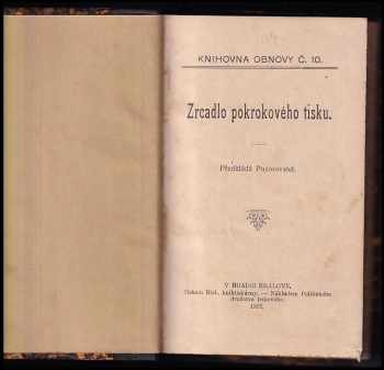 Josef Boleslav Pecka: Zrcadlo pokrokového tisku