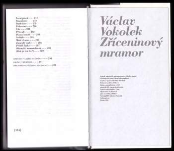 Václav Vokolek: Zříceninový mramor