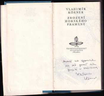 Vladimír Körner: Zrození horského pramene