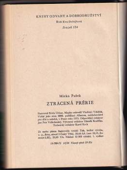 Mirko Pašek: Ztracená prérie