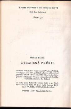 Mirko Pašek: Ztracená prérie