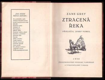 Zane Grey: Ztracená řeka