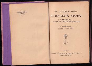 Arthur Conan Doyle: Ztracená stopa