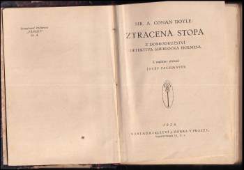 Arthur Conan Doyle: Ztracená stopa