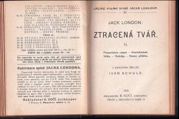 Jack London: Ztracená tvář