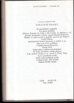 Alejo Carpentier: Ztracené kroky