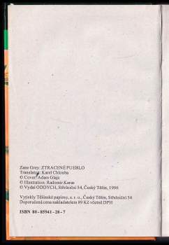 Zane Grey: Ztracené pueblo
