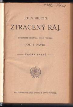 John Milton: Ztracený ráj