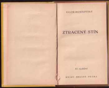 Egon Hostovský: Ztracený stín