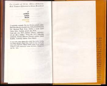 Arthur Conan Doyle: Ztracený svět