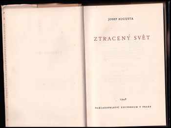 Josef Augusta: Ztracený svět