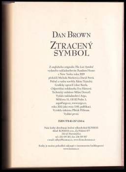 Dan Brown: Ztracený symbol