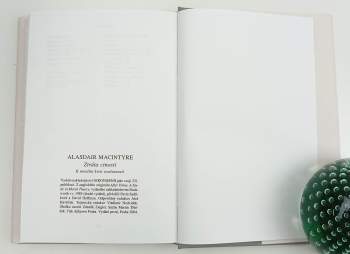Alasdair C MacIntyre: Ztráta ctnosti