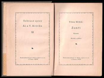 Vilém Mrštík: Zumři