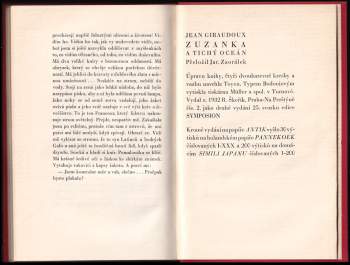 Jean Giraudoux: Zuzanka a Tichý oceán