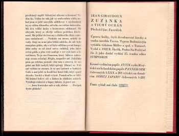 Jean Giraudoux: Zuzanka a Tichý oceán