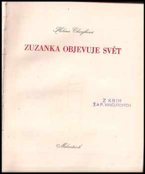 Helena Chvojková: Zuzanka objevuje svět