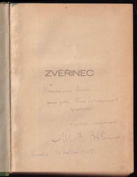 Miroslav Bedřich Böhnel: Zvěřinec