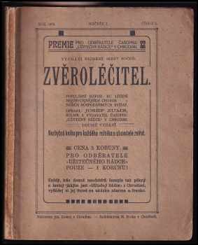 Zvěroléčitel, roč. 1, číslo 1