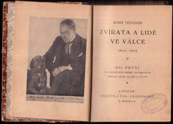 Josef Müldner: Zvířata a lidé ve válce 1914-1918