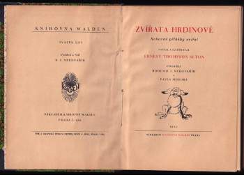 Ernest Thompson Seton: Zvířata hrdinové
