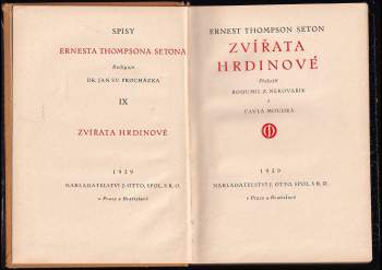 Ernest Thompson Seton: Zvířata hrdinové