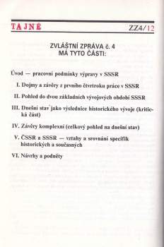 Miroslav Zikmund: Zvláštní zpráva č. 4
