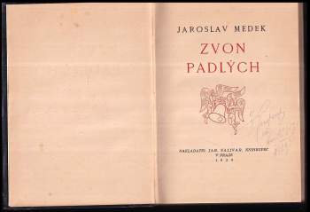 Jaroslav Medek: Zvon padlých