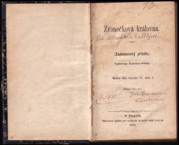 Karolina Světlá: Zvonečková královna