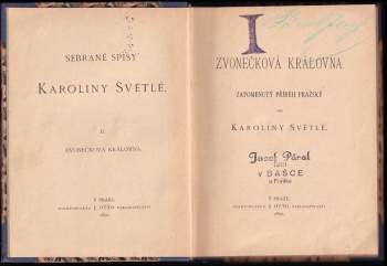 Karolina Světlá: Zvonečková královna