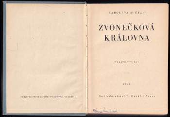 Karolina Světlá: Zvonečková královna